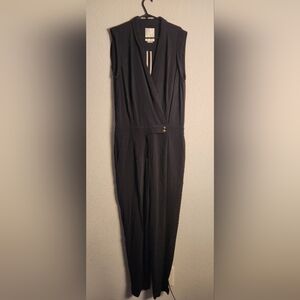 Anthropologie Elevenses Women’s Chanteuse Sleeveless V-Neck Jumpsuit size 6